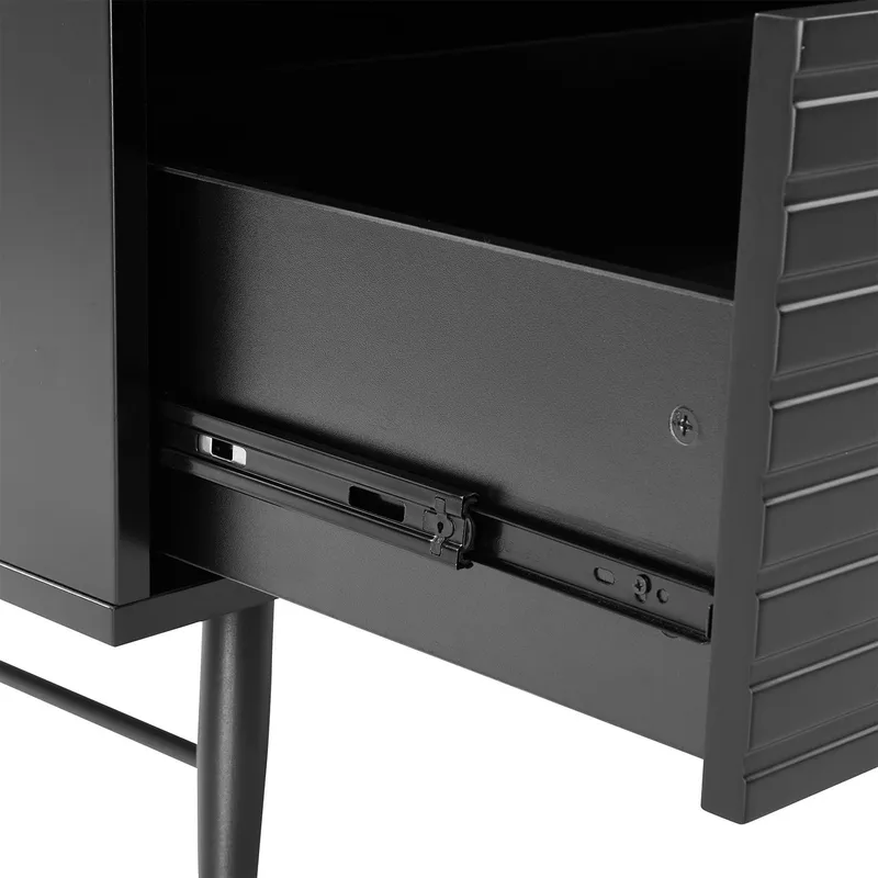 Garderobe Morvi 100x56x175 cm - Sort - Opbevaring - Tøjopbevaring - Garderobeskabe - Garderobeskab & klædeskab