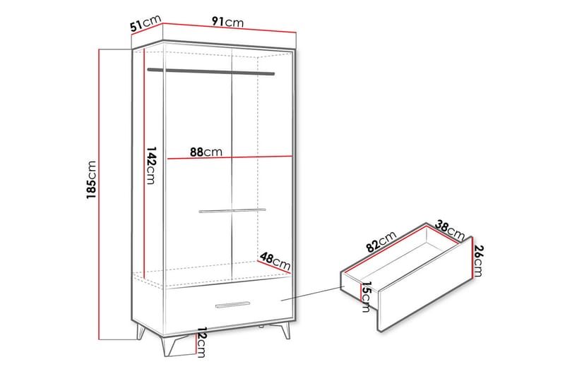 Garderobe - Natur - Garderobeskabe - Garderobeskab & klædeskab