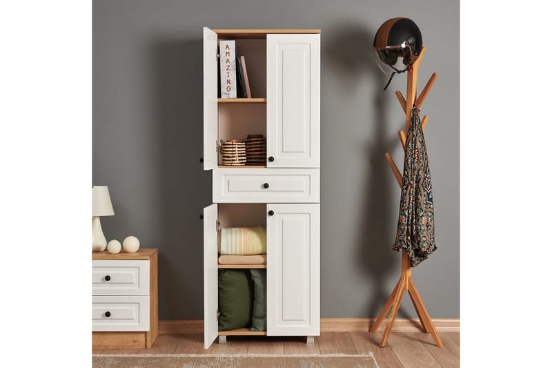 Garderobe Rankole Sudamal Eg / Sort - Sort/Mørkfarvet træ - Opbevaring - Tøjopbevaring - Garderobeskabe