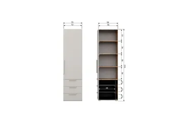 Garderobe Rens 1 Dør - 1 Dør - Opbevaring - Tøjopbevaring - Garderobeskabe - Garderobeskab & klædeskab