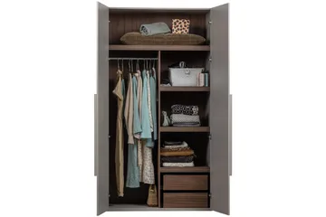 Garderobe Rens 2 Døre - 2 Døre - Opbevaring - Tøjopbevaring - Garderobeskabe - Garderobeskab & klædeskab