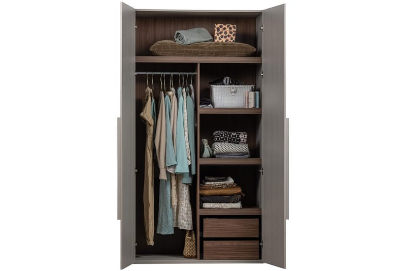 Garderobe Rens 2 Døre - 2 Døre - Opbevaring - Tøjopbevaring - Garderobeskabe - Garderobeskab & klædeskab