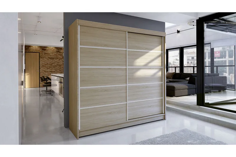 Garderobe Talin - Eg - Opbevaring - Tøjopbevaring - Garderobeskabe - Garderobeskab & klædeskab