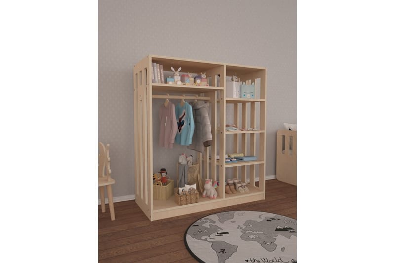 Garderobe Vintor Birketræ - Natur - Opbevaring - Tøjopbevaring - Garderobeskabe