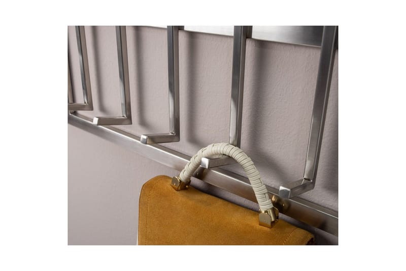 Garderobe Wohnling Vægmonteret knagerække 10 metal kroge poleret mat - Opbevaring - Tøjopbevaring - Knagerækker