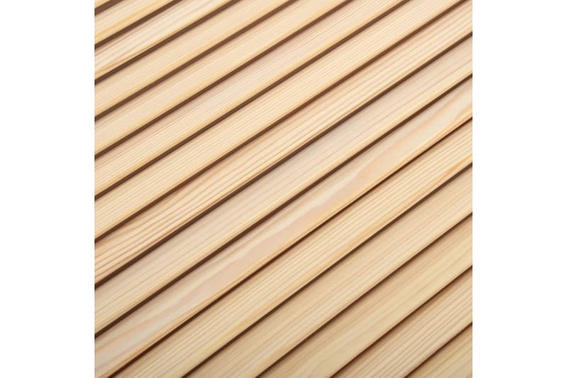 lamellåge 39,5x39,4 cm massivt fyrretræ - Brun - Gavlplade garderobe