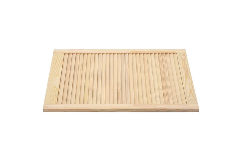 lamellåge 69x39,4 cm massivt fyrretræ - Brun - Opbevaring - Tøjopbevaring - Garderobeskabe - Garderobedør - Gavlplade garderobe