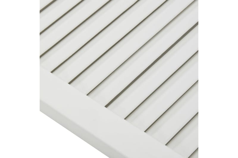 lamellåge 69x39,4 cm massivt fyrretræ hvid - Hvid - Gavlplade garderobe