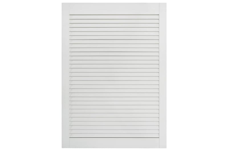 lamellåge 69x39,4 cm massivt fyrretræ hvid - Hvid - Opbevaring - Tøjopbevaring - Garderobeskabe - Garderobedør - Gavlplade garderobe