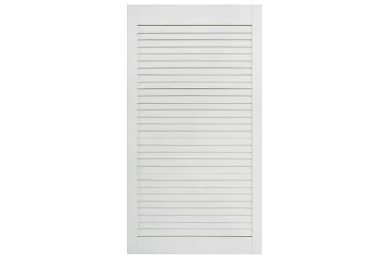 lamellåge 99,3x39,4 cm massivt fyrretræ hvid - Hvid - Opbevaring - Tøjopbevaring - Garderobeskabe - Garderobedør - Gavlplade garderobe