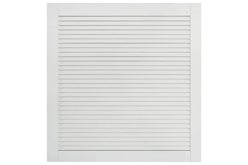 lamellåger 2 stk. 61,5x59,4 cm massivt fyrretræ hvid - Hvid - Opbevaring - Tøjopbevaring - Garderobeskabe - Garderobedør - Gavlplade garderobe
