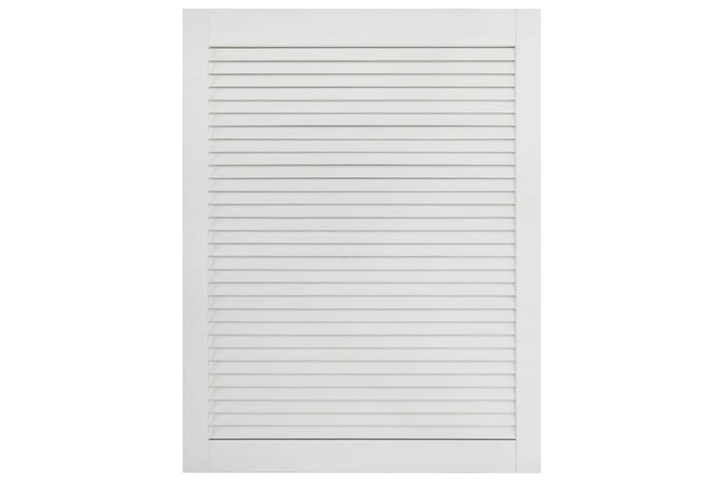 lamellåger 2 stk. 69x49,4 cm massivt fyrretræ hvid - Hvid - Opbevaring - Tøjopbevaring - Garderobeskabe - Garderobedør - Gavlplade garderobe