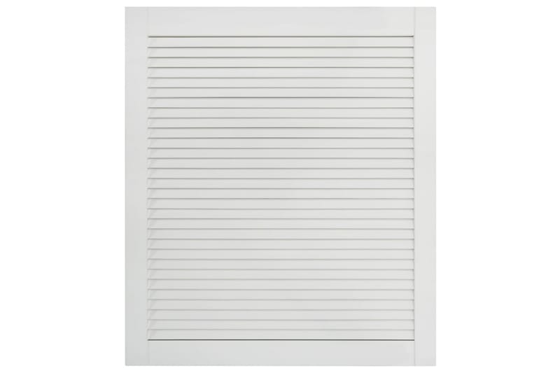 lamellåger 2 stk. 69x59,4 cm massivt fyrretræ hvid - Hvid - Opbevaring - Tøjopbevaring - Garderobeskabe - Garderobedør - Gavlplade garderobe