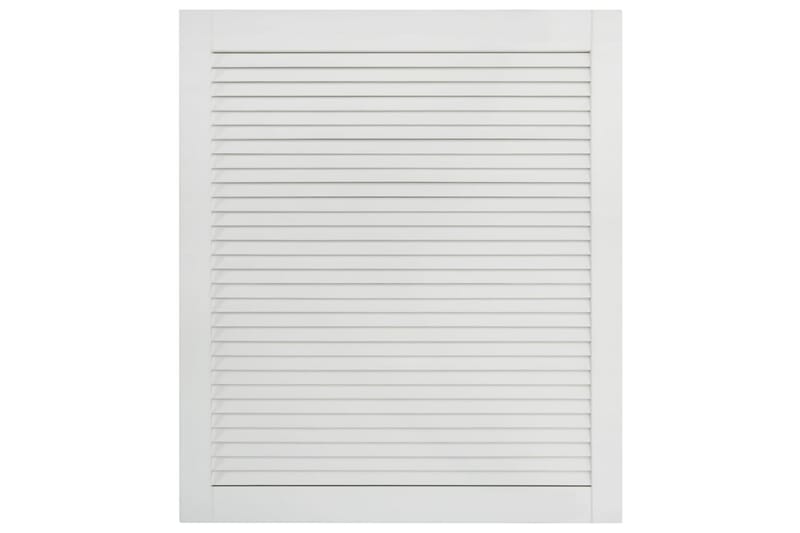 lamellåger 4 stk. 61,5x49,4 cm massivt fyrretræ hvid - Hvid - Opbevaring - Tøjopbevaring - Garderobeskabe - Garderobedør - Gavlplade garderobe