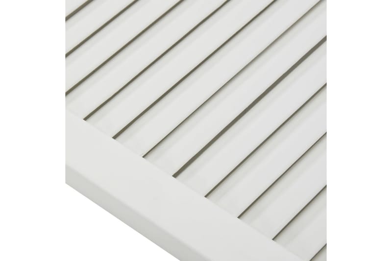 lamellåger 4 stk. 99,3x49,4 cm massivt fyrretræ hvid - Hvid - Opbevaring - Tøjopbevaring - Garderobeskabe - Garderobedør - Gavlplade garderobe