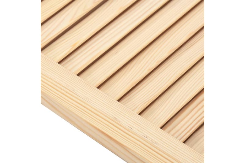 lamellåger 4 stk. 99,3x59,4 cm massivt fyrretræ - Brun - Opbevaring - Tøjopbevaring - Garderobeskabe - Garderobedør - Gavlplade garderobe