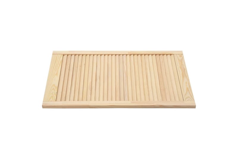 lamellåger 4 stk. 99,3x59,4 cm massivt fyrretræ - Brun - Opbevaring - Tøjopbevaring - Garderobeskabe - Garderobedør - Gavlplade garderobe