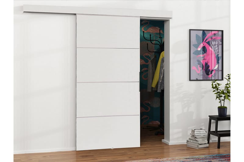 Malibu dør 204x106x205 cm - Skydedør garderobe