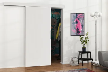 Malibu dør 204x86x205 cm - Opbevaring - Tøjopbevaring - Garderobeskabe - Garderobedør - Skydedør garderobe