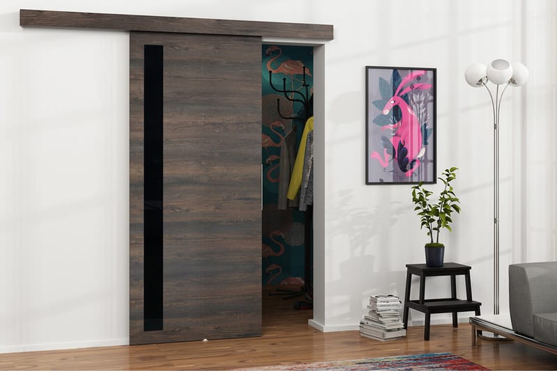 Malibu dør 220x106x205 cm - Opbevaring - Tøjopbevaring - Garderobeskabe - Garderobedør - Skydedør garderobe
