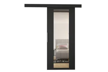 Nemanja Skydedør 86x205 cm - Sort - Opbevaring - Tøjopbevaring - Garderobeskabe - Garderobedør - Skydedør garderobe