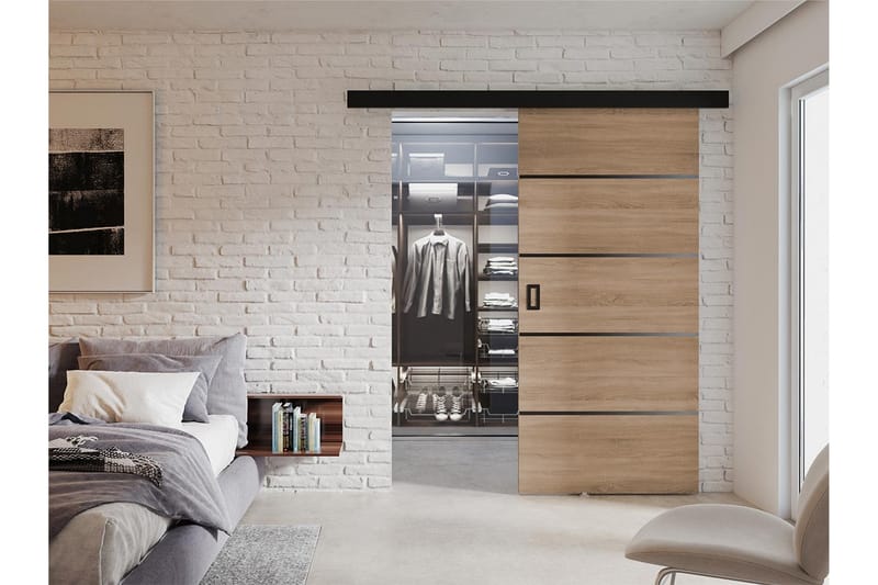 Santina Skydedør 204 cm - Opbevaring - Tøjopbevaring - Garderobeskabe - Garderobedør - Skydedør garderobe