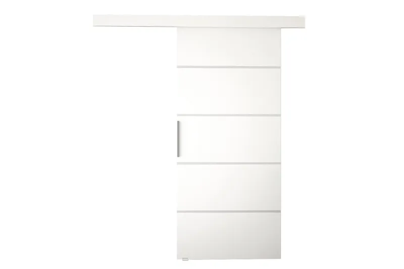 Skydedør ELVERUM - Hvid - Opbevaring - Tøjopbevaring - Garderobeskabe - Garderobedør - Skydedør garderobe