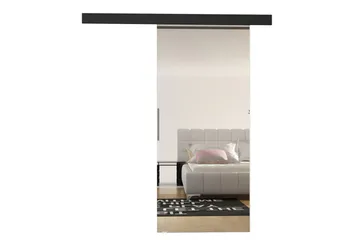 Skydedør ELVERUM - Sort - Opbevaring - Tøjopbevaring - Garderobeskabe - Garderobedør - Skydedør garderobe