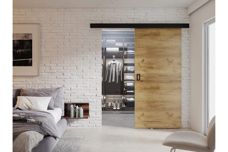 Werdi Skydedør 100 cm - Opbevaring - Tøjopbevaring - Garderobeskabe - Garderobedør - Skydedør garderobe