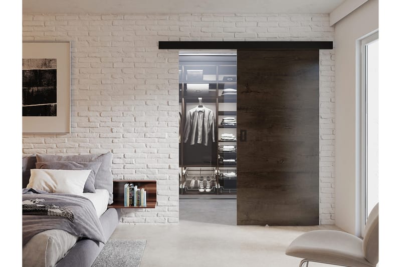 Werdi Skydedør 204 cm - Opbevaring - Tøjopbevaring - Garderobeskabe - Garderobedør - Skydedør garderobe