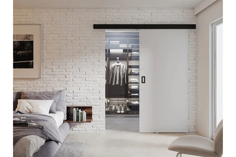 Werdi Skydedør 204 cm - Opbevaring - Tøjopbevaring - Garderobeskabe - Garderobedør - Skydedør garderobe