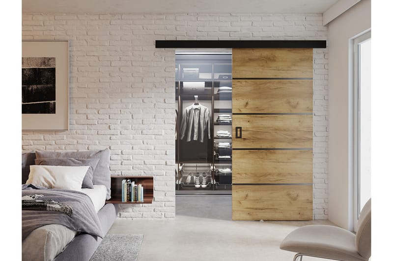 Werdi Plus Skydedør 80 cm - Opbevaring - Tøjopbevaring - Garderobeskabe - Garderobedør - Skydedør garderobe