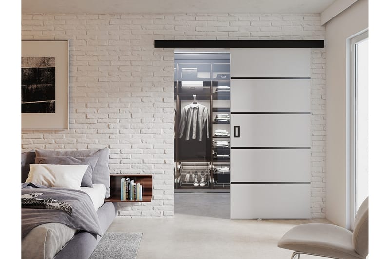 Werdi Plus Skydedør 204 cm - Opbevaring - Tøjopbevaring - Garderobeskabe - Garderobedør - Skydedør garderobe