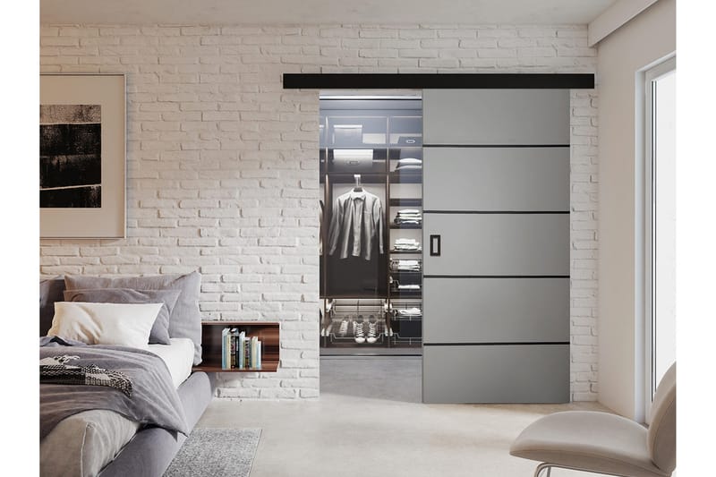 Werdi Plus Skydedør 204 cm - Opbevaring - Tøjopbevaring - Garderobeskabe - Garderobedør - Skydedør garderobe