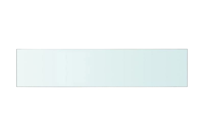 Hylde Glaspanel Klar 60X12 Cm - gennemsigtig - Hylder til garderobe - Hylder & hyldeknægte