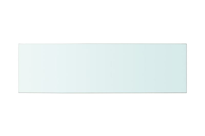 hylder 2 stk. glaspanel 100 x 30 cm klar - gennemsigtig - Hylder til garderobe - Hylder & hyldeknægte