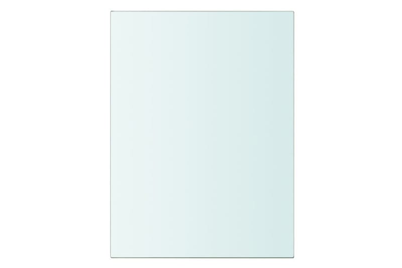 hylder 2 stk. glaspanel 20 x 15 cm klar - gennemsigtig - Hylder til garderobe - Hylder & hyldeknægte