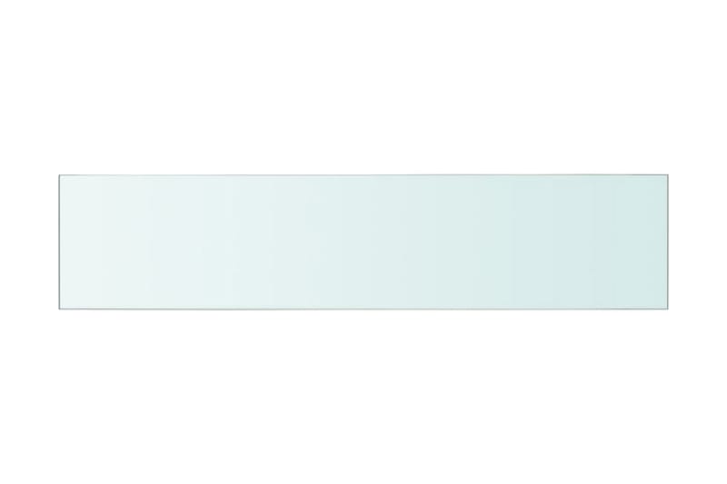 hylder 2 stk. glaspanel 60 x 12 cm klar - gennemsigtig - Hylder til garderobe - Hylder & hyldeknægte