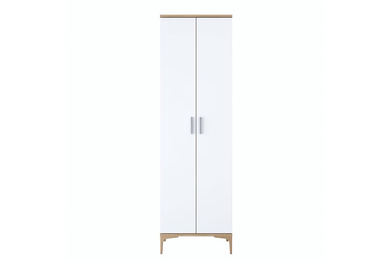 Lukkha Entrémøbel - Valnød finér/Hvid - Opbevaring - Tøjopbevaring - Garderobeskabe - Garderobeindretning - Kurveskuffestativ