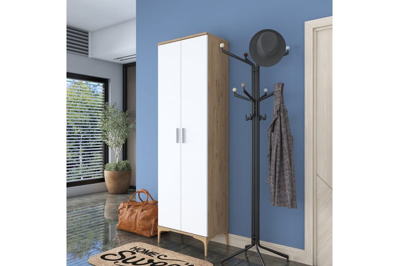 Lukkha Entrémøbel, Valnød finér/Hvid