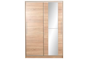 Garderobeskab 120 cm i Lyst Træ - Beige - Opbevaring - Tøjopbevaring - Garderobeskabe