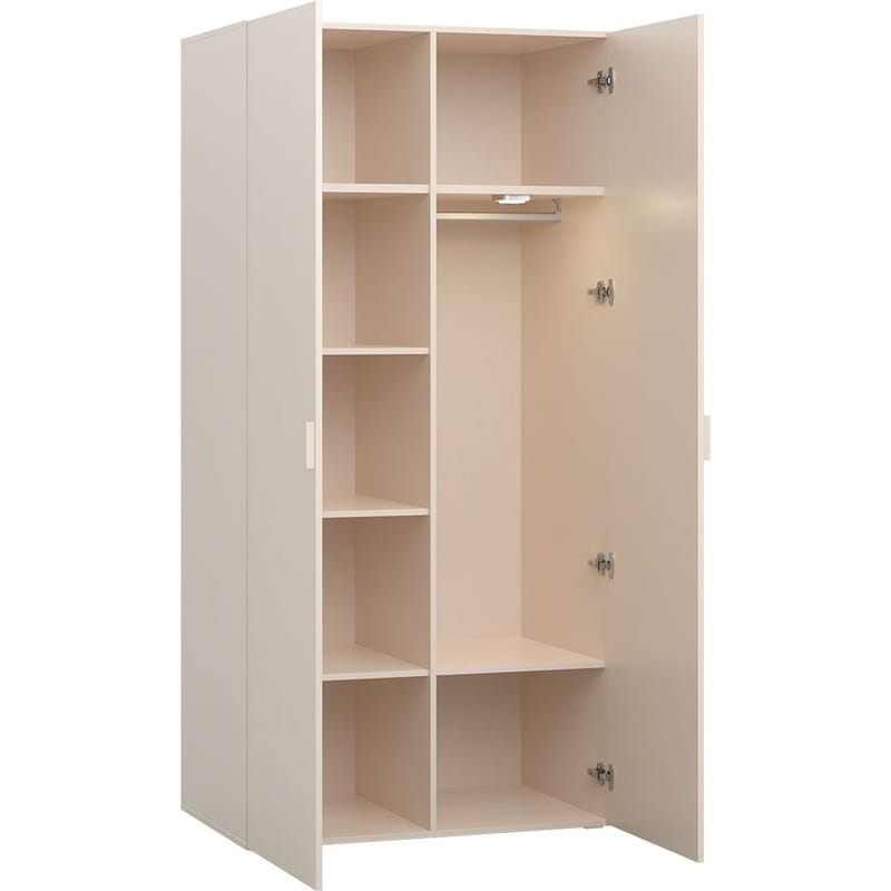 Garderobeskab 4 You Fresh 2 døre - Sandbeige - Opbevaring - Tøjopbevaring - Garderobeskabe - Garderobeskab & klædeskab