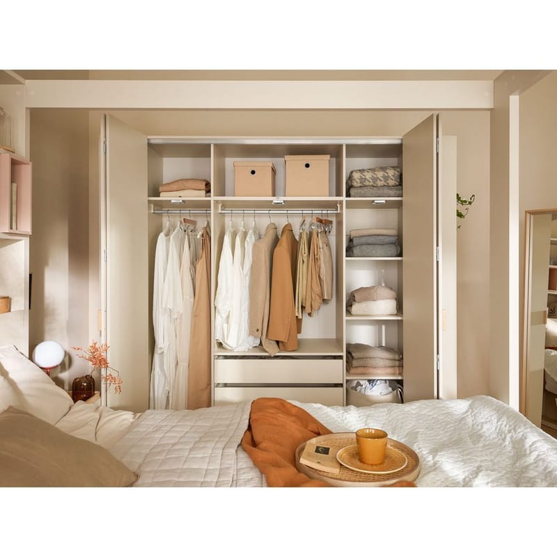 Garderobeskab 4 You Fresh 4 døre - Eg, 206 cm - Opbevaring - Tøjopbevaring - Garderobeskabe - Garderobeskab & klædeskab