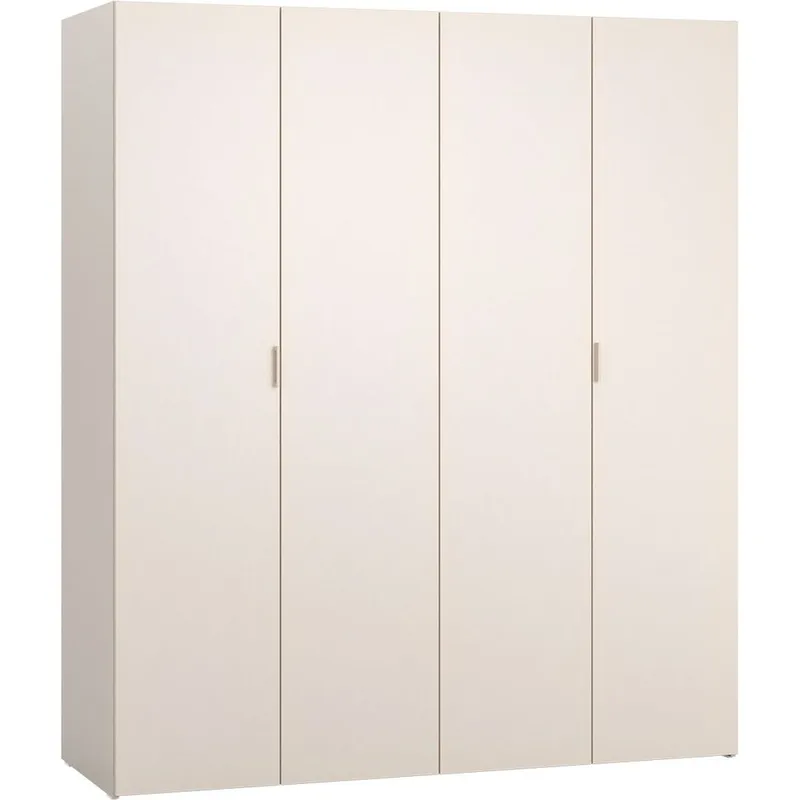 Garderobeskab 4 You Fresh 4 døre, Sandbeige, 206 cm