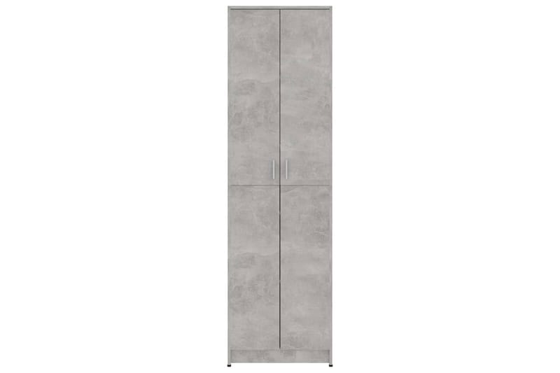 garderobeskab 55x25x189 cm spånplade betongrå - Grå - Opbevaring - Tøjopbevaring - Garderobeskabe