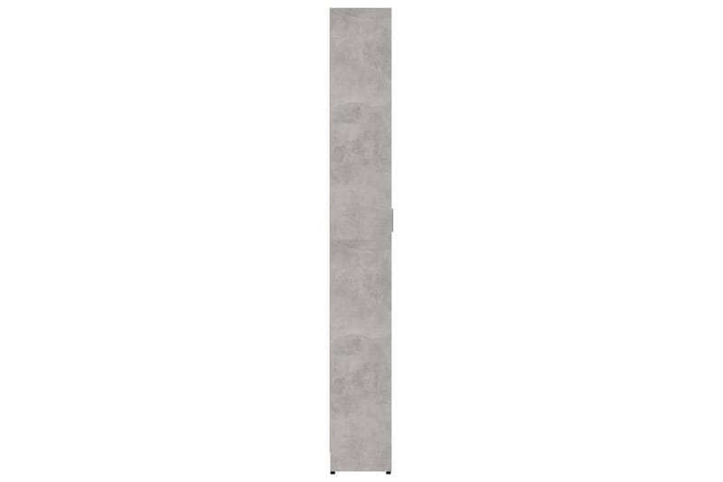garderobeskab 55x25x189 cm spånplade betongrå - Grå - Opbevaring - Tøjopbevaring - Garderobeskabe