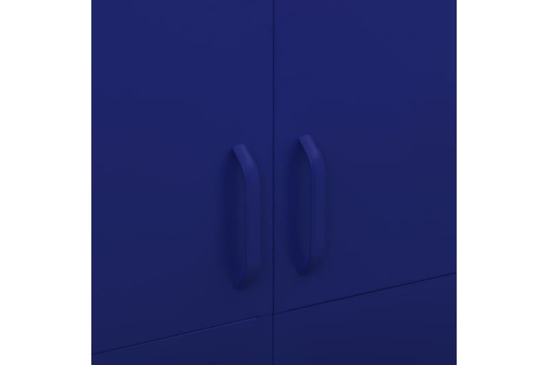 garderobeskab 90x50x180 cm stål marineblå - Blå - Garderobeskabe - Garderobeskab & klædeskab