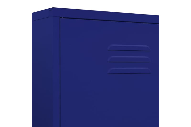 garderobeskab 90x50x180 cm stål marineblå - Blå - Garderobeskabe - Garderobeskab & klædeskab