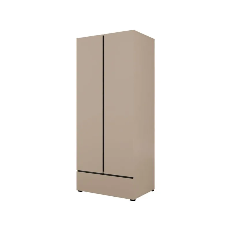 Garderobeskab Cross S 2 Døre 1 Skuffe - Congo - Opbevaring - Tøjopbevaring - Garderobeskabe