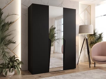 garderobeskab Garderob PIANO 2 150 sort Sort - Opbevaring - Tøjopbevaring - Garderobeskabe